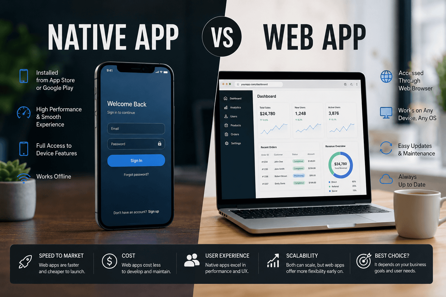 Native Apps vs Web Apps: Which One Should Businesses Build First?