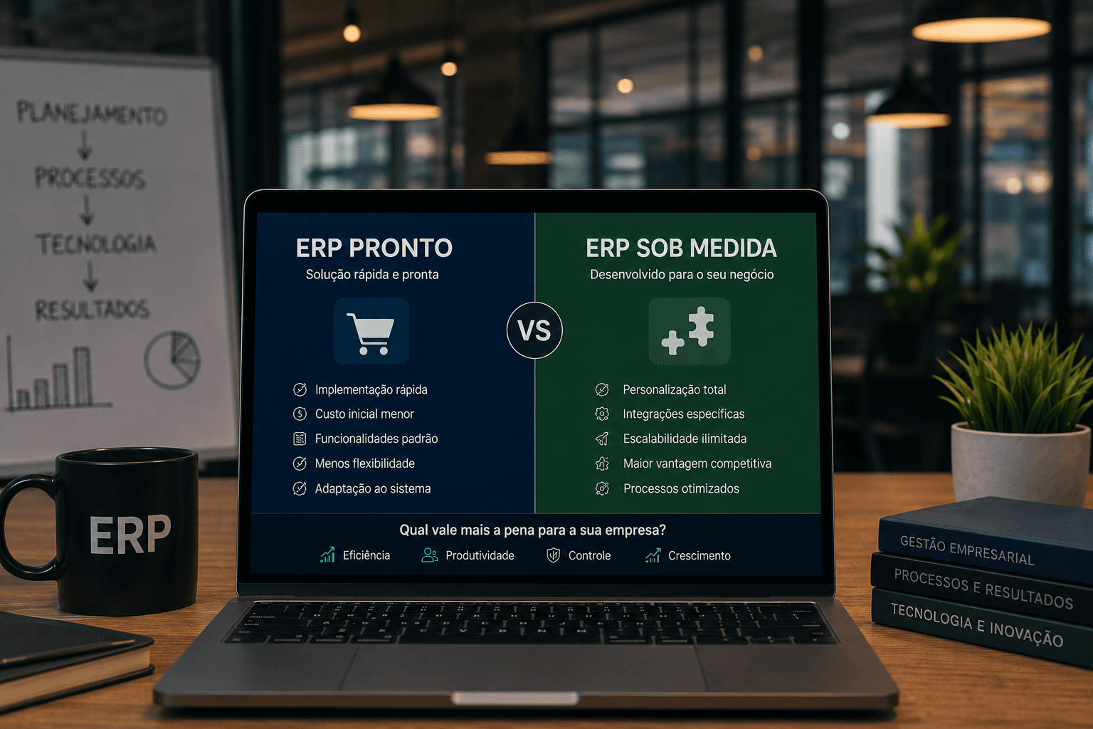 ERP Pronto ou ERP Sob Medida: Qual Vale Mais a Pena?