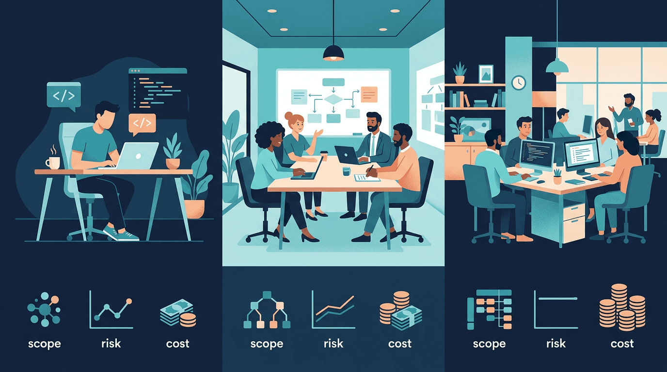Freelancer, software house ou time interno: qual contratar?