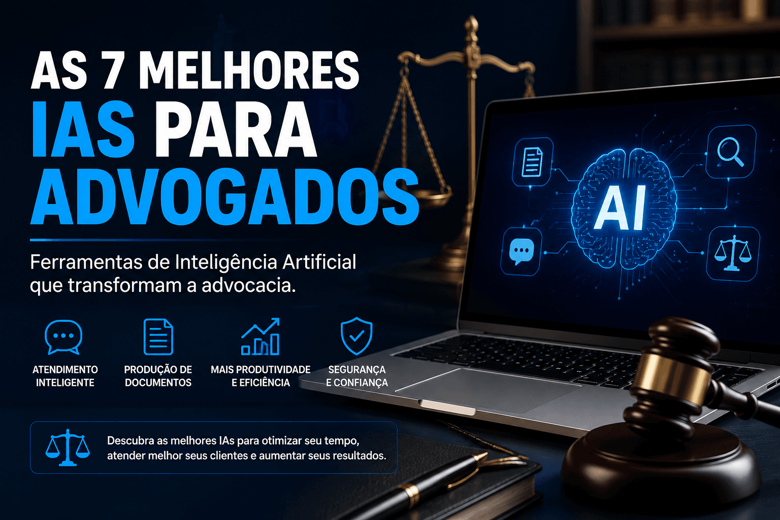 As 7 Melhores IAs para Advogados: Guia Completo
