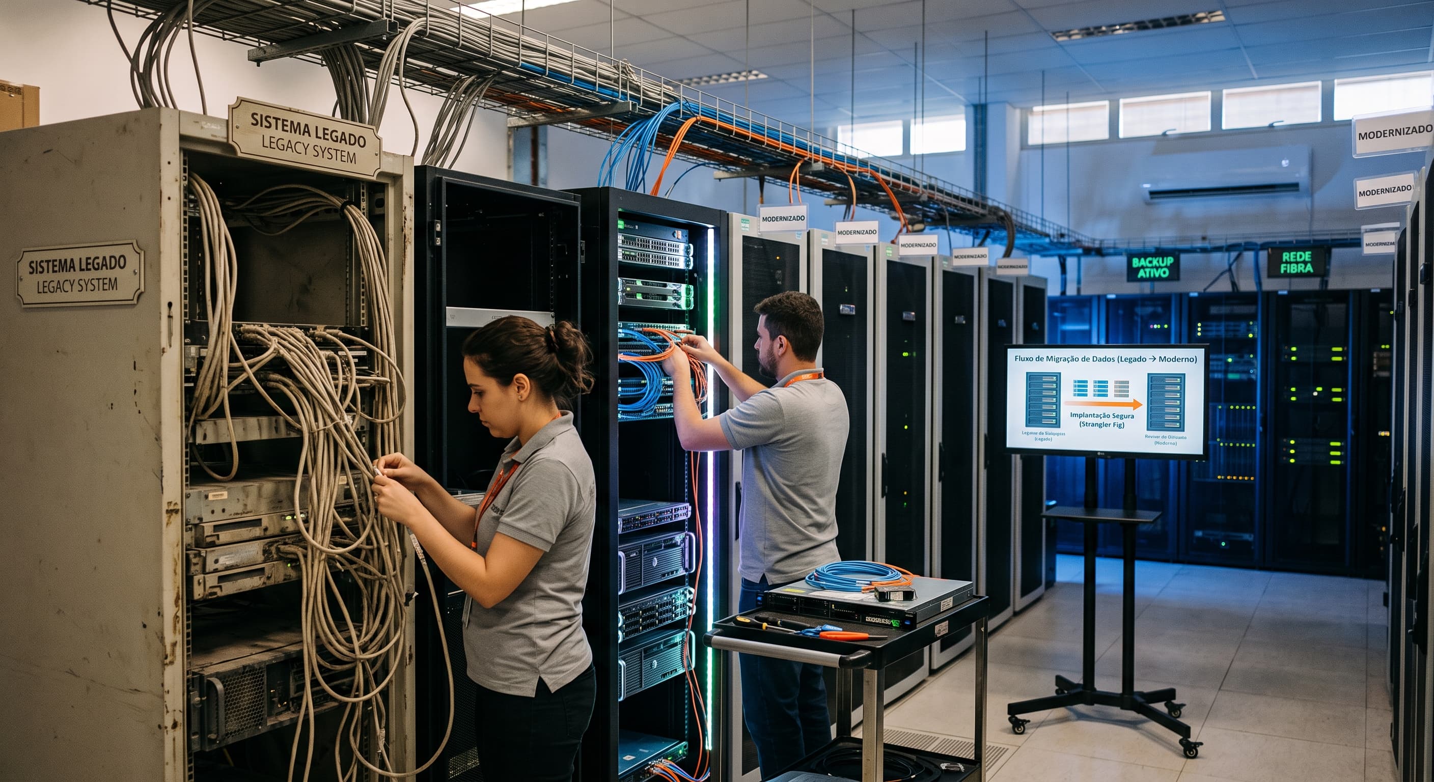 Modernização de Legacy Systems: Como Atualizar Softwares sem Parar a Operação